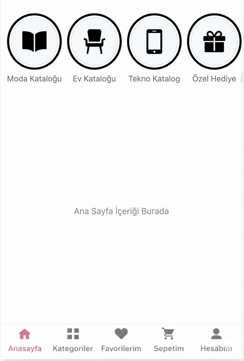 Katalog Balonları Uygulama Görünümü