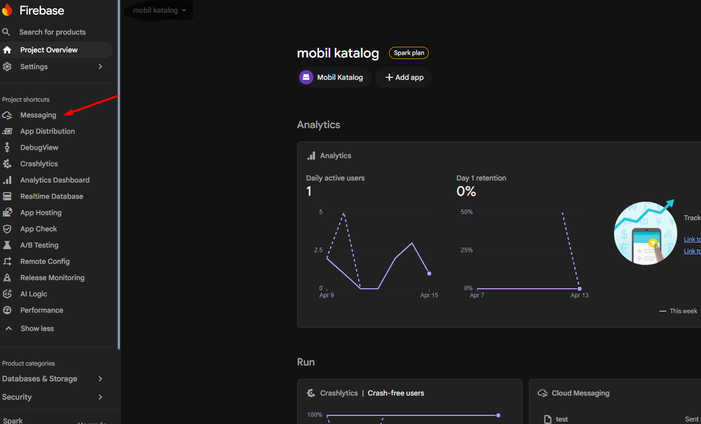 Firebase Proje Seçimi