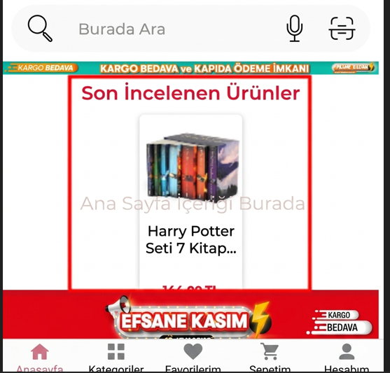 Son İncelenen Ürünler Yönetim